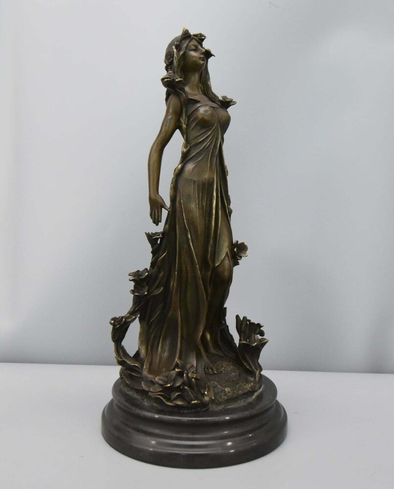 Socha z bronzu Dekorácia