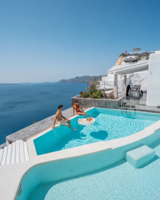 Hotely na Santorini Blog
